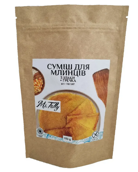 Cмесь без глютена для блинов 3 злака + гречка Ms. Tally 150 г