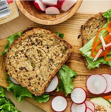 Хліб без глютену і без лактози цільнозерновий веганський Balviten 250 г