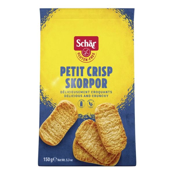 Сухари без глютена Кростини "Petit Crisp Skorpor" Dr. Schar 150 г