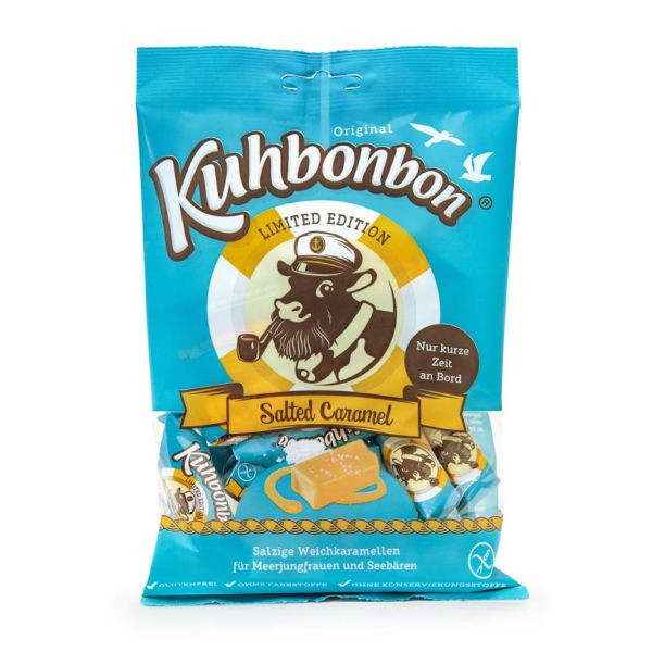 Конфеты без глютена "Коровка" Соленая Карамель Kuhbonbon 175 г