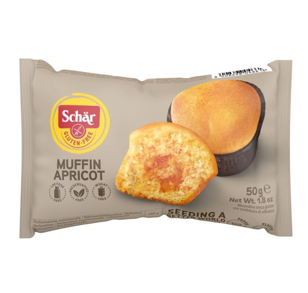 Мафін без глютену з абрикосовим джемом "Muffin Apricot" Dr. Schar 50 г