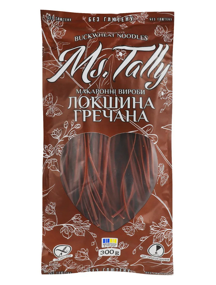Макароны без глютена лапша гречневая Ms. Tally 300 г