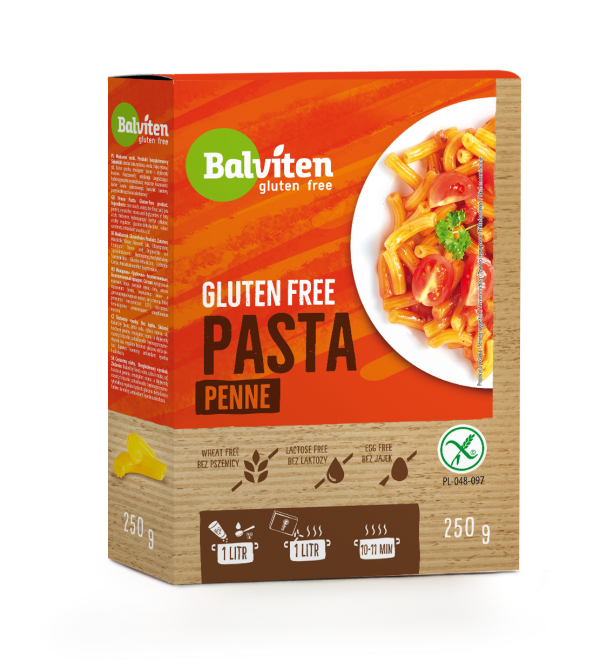 Макароны без глютена перья Penne Balviten 250 г