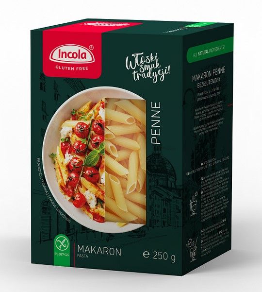 Макароны без глютена перья Penne INCOLA 250 г