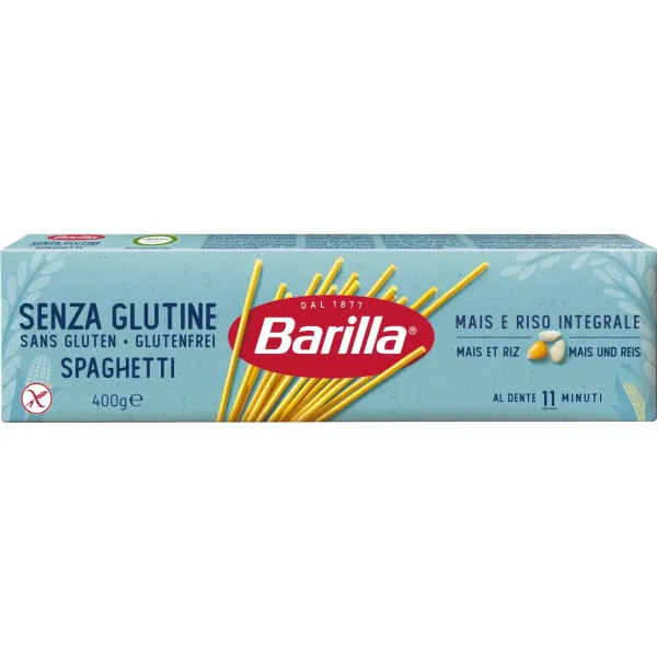 BARILLA Макароны без глютена Spaghetti, 400г, 12шт/ящ