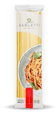 Макароны без глютена спагетти Spaghetti SANLETTI 340 г