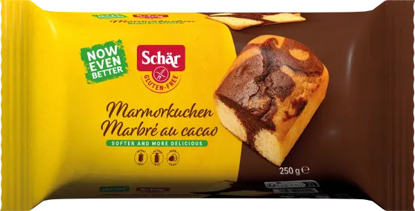 Кекс без глютена  бисквитный какао-ванильный "Marmokuchen" Dr. Schar 250 г