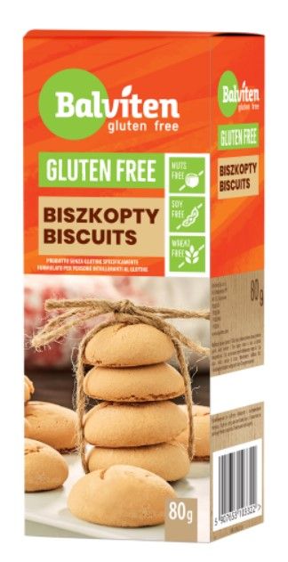 Печенье без глютена бисквитное Biscuits Balviten 80 г