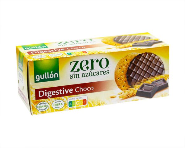 Печенье без сахара покрытое темным шоколадом ZERO Degistive Choco GULLON 270 г