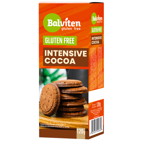 Печенье шоколадное без глютена Intensive Cocoa Balviten 120 г