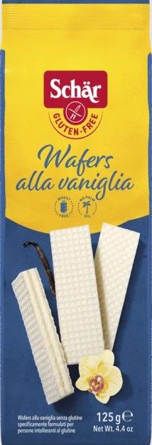 Вафли без глютена ванильные "Wafers al vaniglia" Dr. Schar 125 г