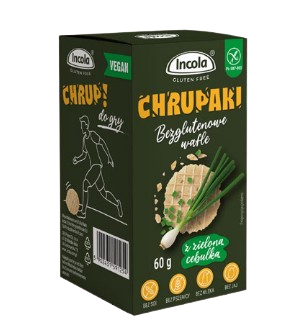 Вафлі без глютену з зеленою цибулею INCOLA 60 г