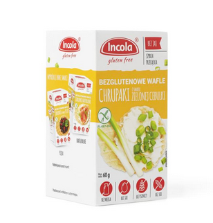 Вафлі без глютену з зеленою цибулею INCOLA 60 г